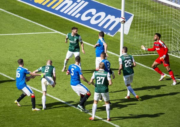 David Gray's goal won Hibs the Scottish Cup for the first time since 1902. Pic: SNS