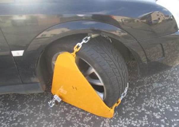 Three vehicles have been clamped. Picture: Scottish Courts
