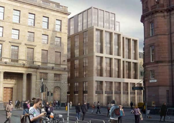 An artist's impression of the Registers scheme at the east end of Princes St. Picture: supplied