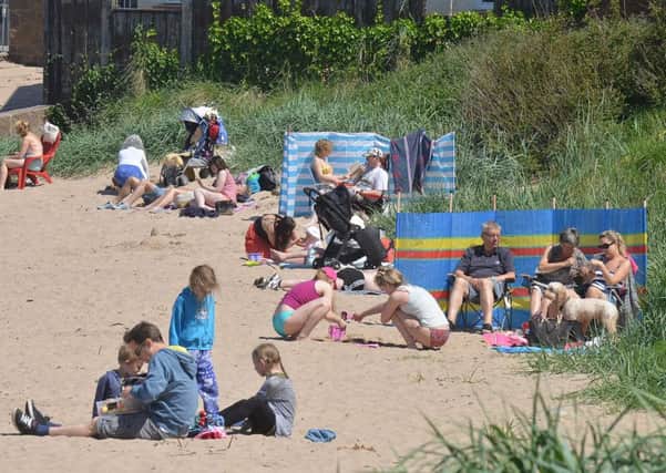 People hit the beaches in North Berwick, East Lothian. Picture: Jon Savage