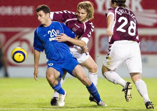 Hearts faced a trip to Bosnia to tackle Siroki Brijeg in 2006, while Hibs had a gruelling trek to Dnipropetrovsk the season before to take on Dnipro, below. This seasons Europa League campaign could see both clubs travel even further