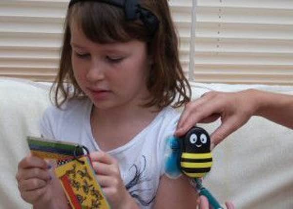 The Buzzy is designed to look like a bee and eliminates or dulls the sharp pain of injections. Picture: contributed