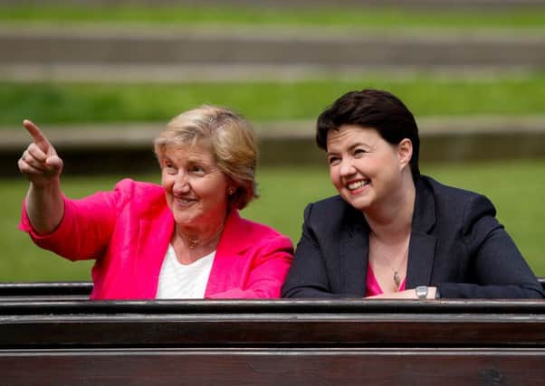 The Very Rev Lorna Hood and Scottish Tory leader Ruth Davidson. Picture: Scott Louden
