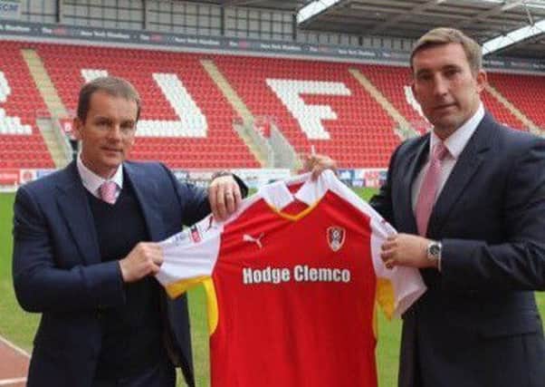 Alan Stubbs, right, and John Doolan have been appointed by Rotherham United