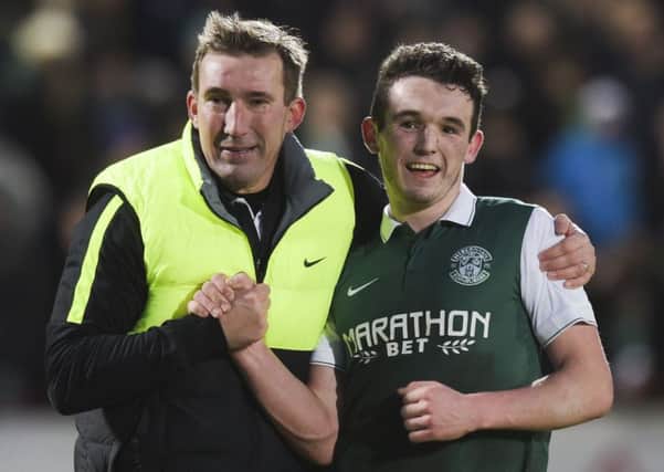 John McGinn had a great relationship with recently-departed Hibs head coach Alan Stubbs