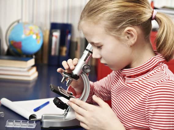 The latest figures show a significant fall in the number of girls studying science subjects to Higher level in the past decade. Picture: TSPL