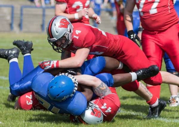 The Edinburgh Wolves were too strong for Manchester Titans at Meggetland. Pic: David Robertson