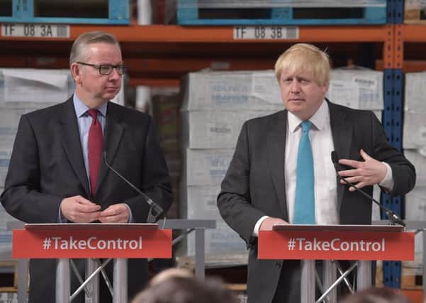 Michael Gove and Boris Johnson on the campaign trail. Picture: Ben Birchall/PA Wire