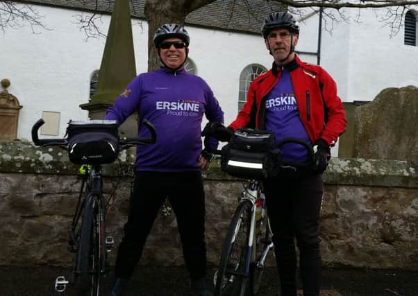 Martin Burnett and friend Willie Malloy are undertaking the Rome to Home cycle challenge. Picture: contributed