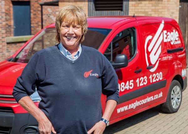 Well-travelled Eagle Couriers driver June Dyer. Picture: contributed