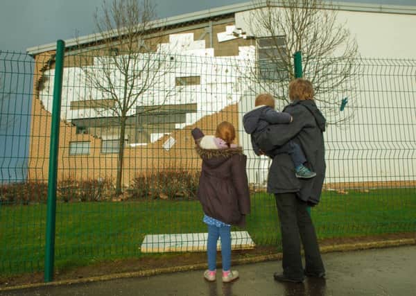 The crisis was sparked by a wall collapse at Oxgangs Primary. Picture: Toby Williams