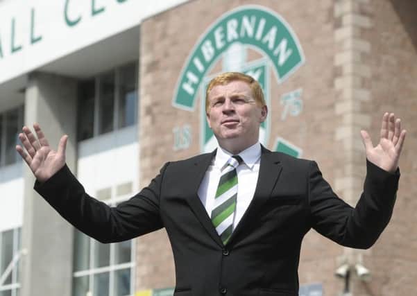 Neil Lennon was clear on how he wants Hibs to play after being unveiled as the clubs new head coach. Pic: Neil Hanna