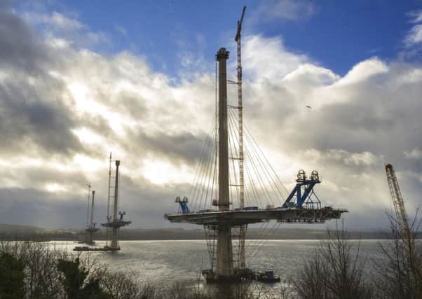 The Queensferry Crossing is well behind schedule. File picture: Ian Rutherford