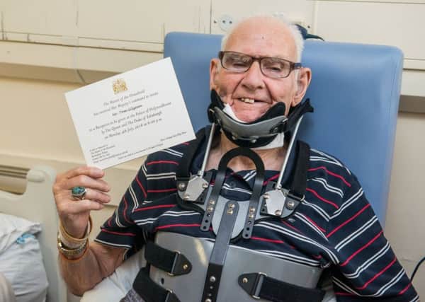 Tom Gilzean is hoping to have recovered in time for the Queen's garden party. Picture: Ian Georgeson