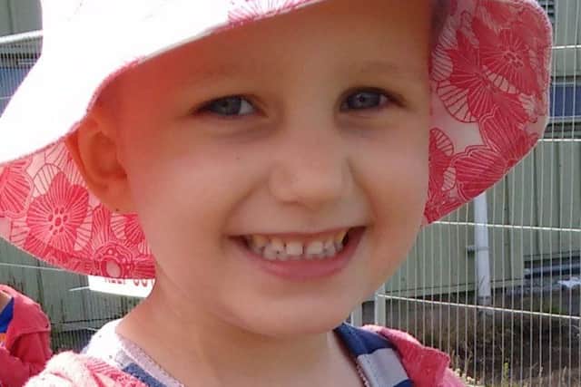 Rhea Brown, whose father Richard is taking part in the Edinburgh Night Ride. Picture: contributed