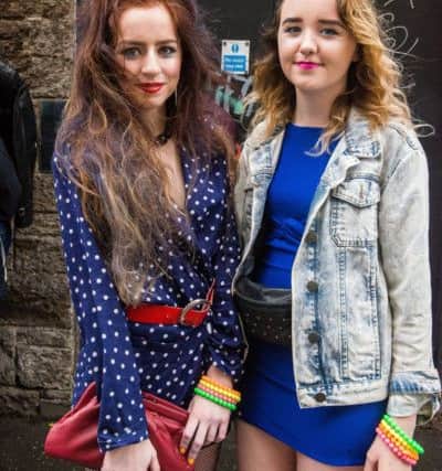 Marnie Archibald and Eilish MacKinnon outside the Cav. Picture: Ian Georgeson