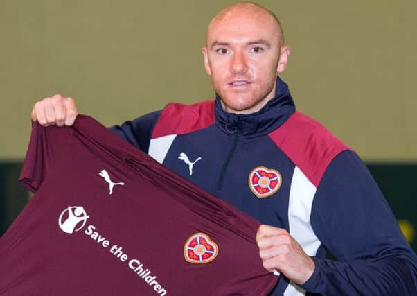 Conor Sammon has signed a three-year deal at Tynecastle and is looking 
forward to Europe