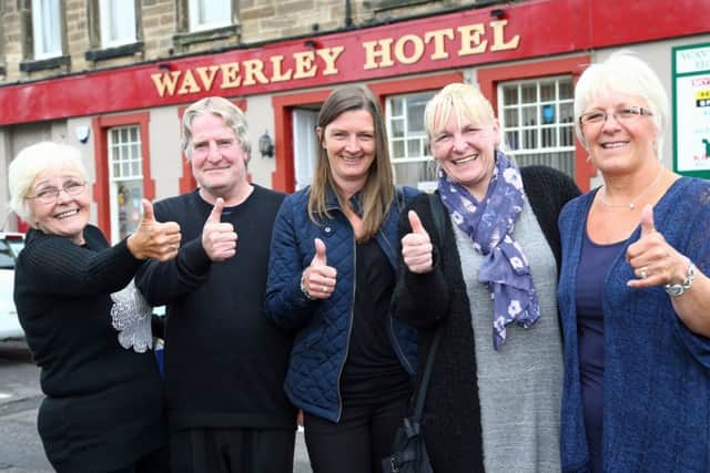 Helen and Denis Quinn, Pauline Quinn, Denise Watt and Yvonne Lindsay prepare for the fundraiser for Stephanie. Picture: Gordon Fraser