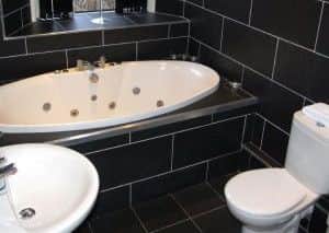Bathroom fittings are among the items up for auction in the Minto Hotel. Picture: contributed