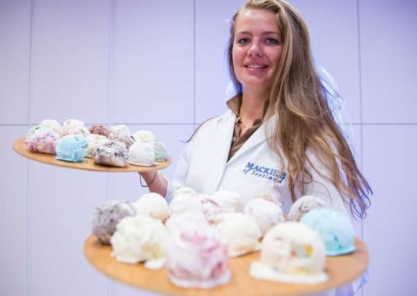 Mackie's unveils its 30 flavours of ice cream for the Royal Highland show. Picture: Ross Johnston/Newsline Media