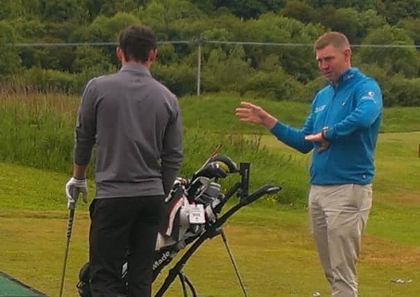 Stephen Gallacher was happy to give swing advice after one teenager arrived feeling despondent