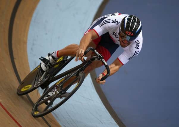 Callum Skinner is part of a three-man track sprint team including Jason Kenny and Phillip Hindes