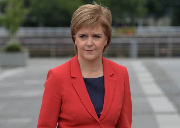 Nicola Sturgeon hinted that Scotland could block the UK's exit from the EU. Picture: SWNS