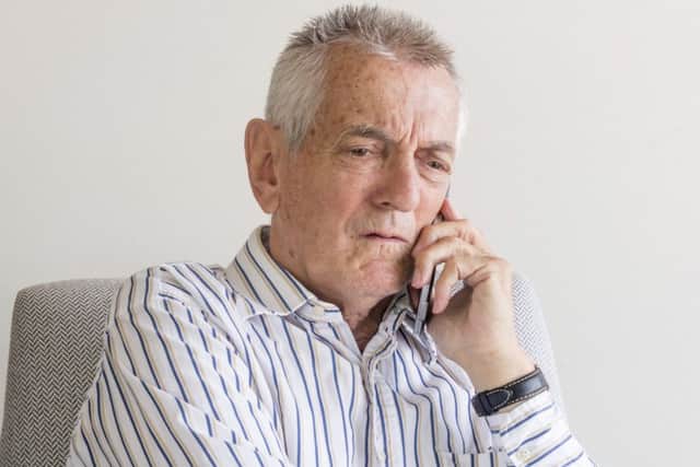 The elderly victims were phoned by the con artists, who claimed to be from RBS. Picture (posed by model): Natalie Board