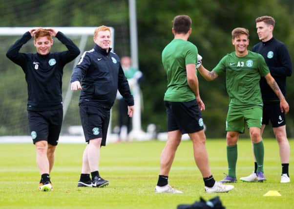 Hibs head coach Neil Lennon has been pleasantly surprised by the standard of players in his squad