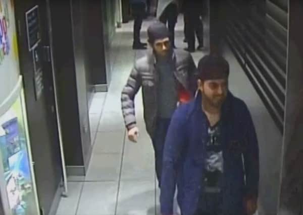 Police would like to speak with these two men. Picture: supplied