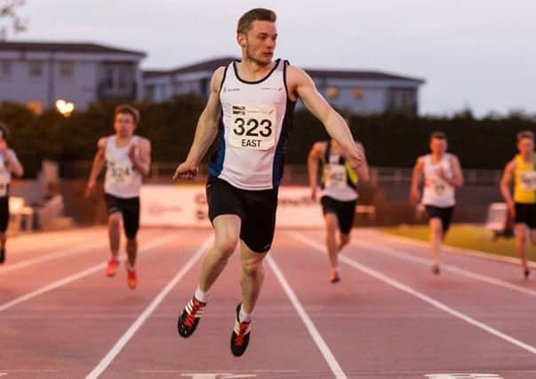 Edinburgh AC sprinter Cameron Tindle