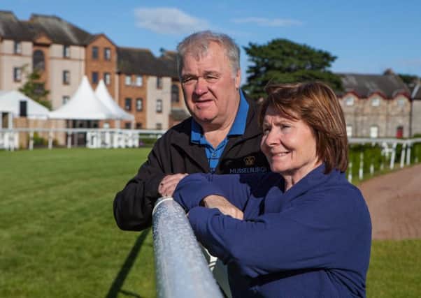 Musselburgh Racecourse stalwarts Adam and Elaine Nish. Picture: contributed