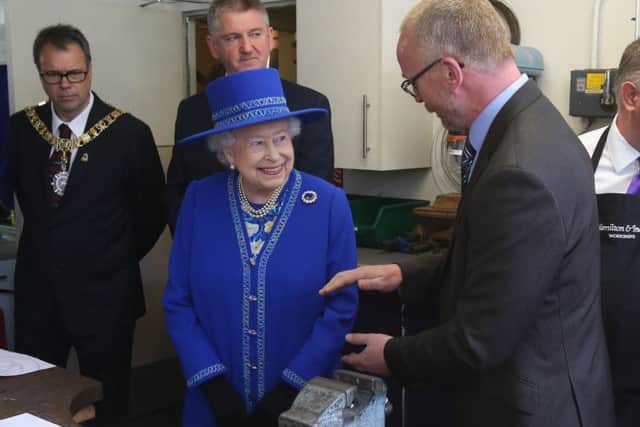 Queen Elizabeth II stunned diners at the Sheep Heid Inn. Picture: Andrew Milligan/PA