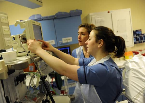 Nurses at Edinburgh Royal Infirmary's A&E department. Picture: Greg Macvean