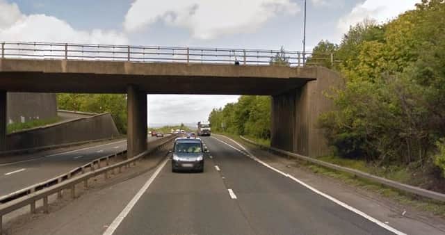 Overpass under Lanark Road: Picture; Google Maps