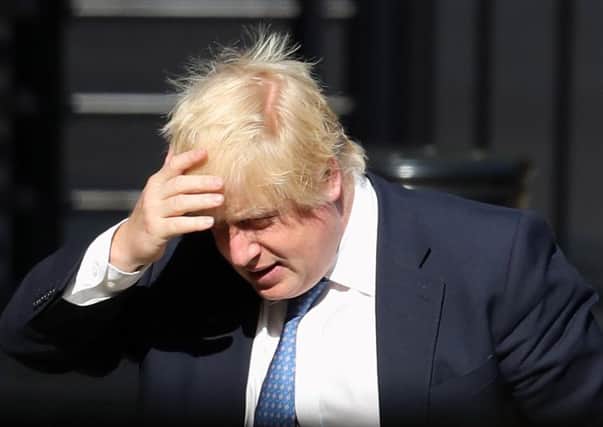 Foreign Secretary Boris Johnson arrives at the Foreign Office. Picture; Dan Kitwood/Getty Images)
