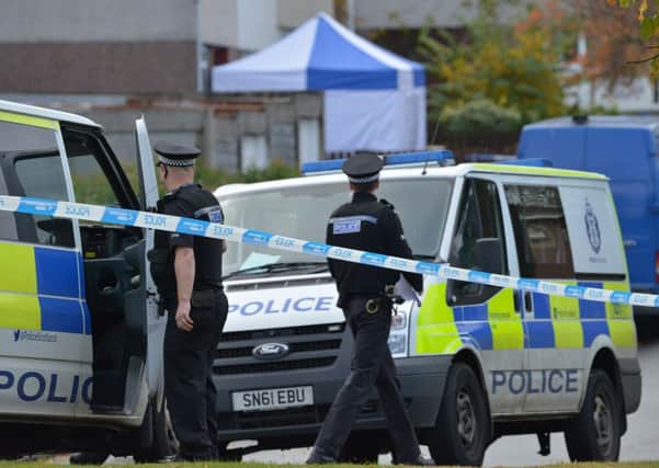 The scene following the murder in West Lothian. Picture; Jon Savage