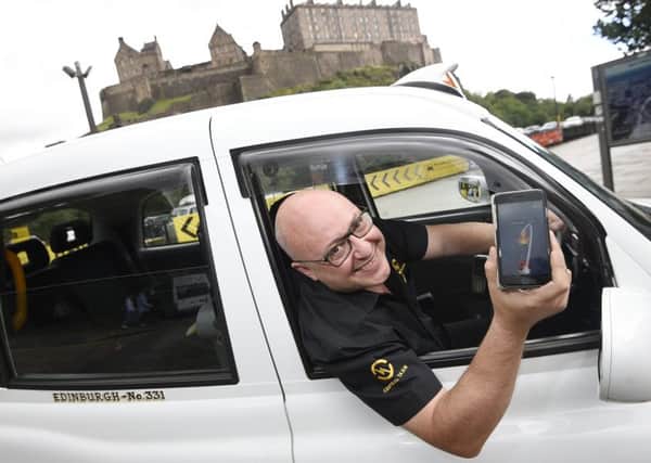 Tony Kenmuir launches Central Taxis'  Pokemon Go tours. Picture: Greg Macvean