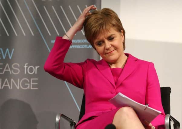 Nicola Sturgeon at the conference of the Institute for Public Policy Research (IPPR) think tank. Picture: Andrew Milligan