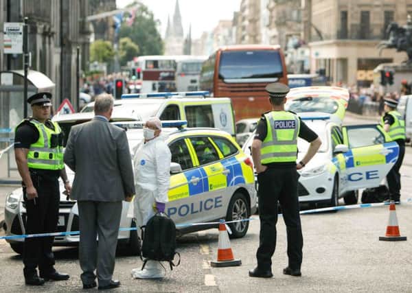 The incident occurred on Waterloo Place, Edinburgh. Picture; Toby Williams
