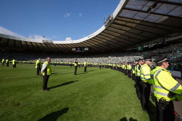 55 arrests have been made since the Scottish Cup FInal. Picture; Robery Perry