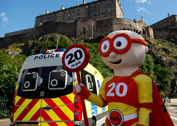 The Reducer, Edinburgh's 20mph limit mascot. Picture: Scott Louden