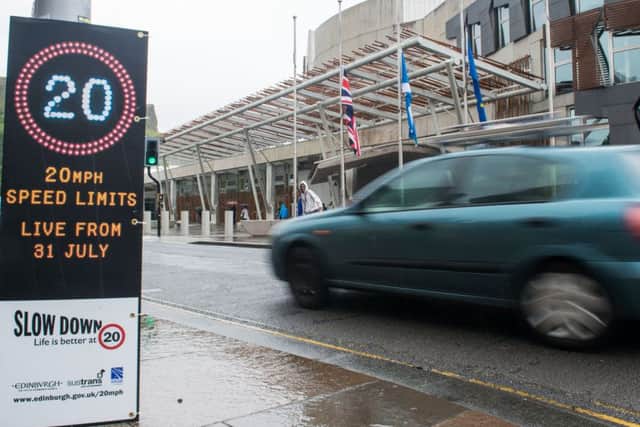Signs warning drivers of the new speed limits have been put up around Edinburgh. Picture: Ian Georgeson