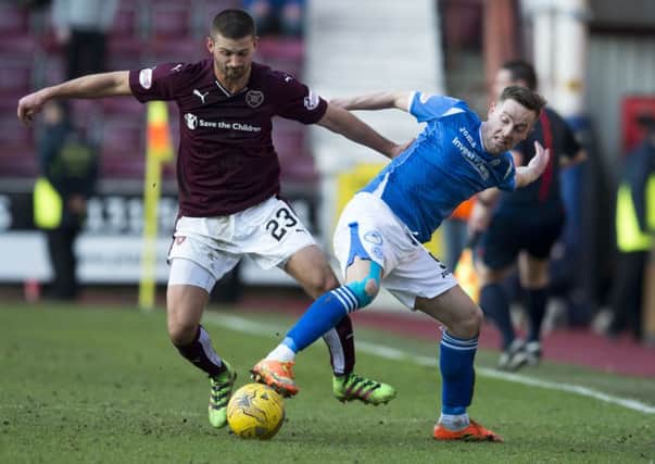 Hearts and St Johnstone will clash at McDiarmid Park. Pic: TSPL