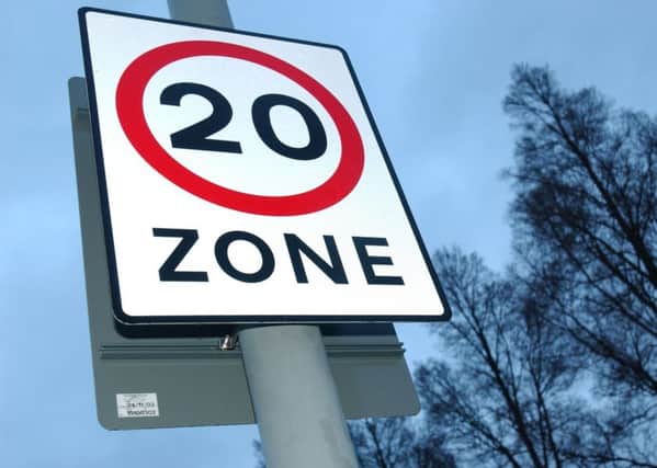 The roll-out of Edinburgh's 20mph speed limit has begun. Picture: Cate Gillon