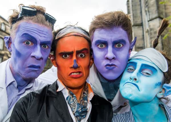 Edinburgh Fringe Festival 2015, Royal Mile, The Dream Sequentialists. Picture:  Ian Georgeson