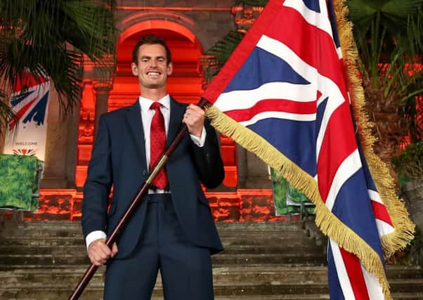 Andy Murray was announced as the flag bearer for Team GB at the Rio 2016 Olympic Games. Picture: Getty