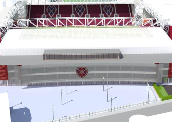 An artist's impression of the new main stand