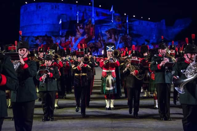 Massed Military bands. Picture; Ian Georgeson
