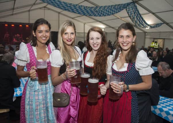 Happy customers at last year's Oktoberfest. Picture: Andrew O'Brien